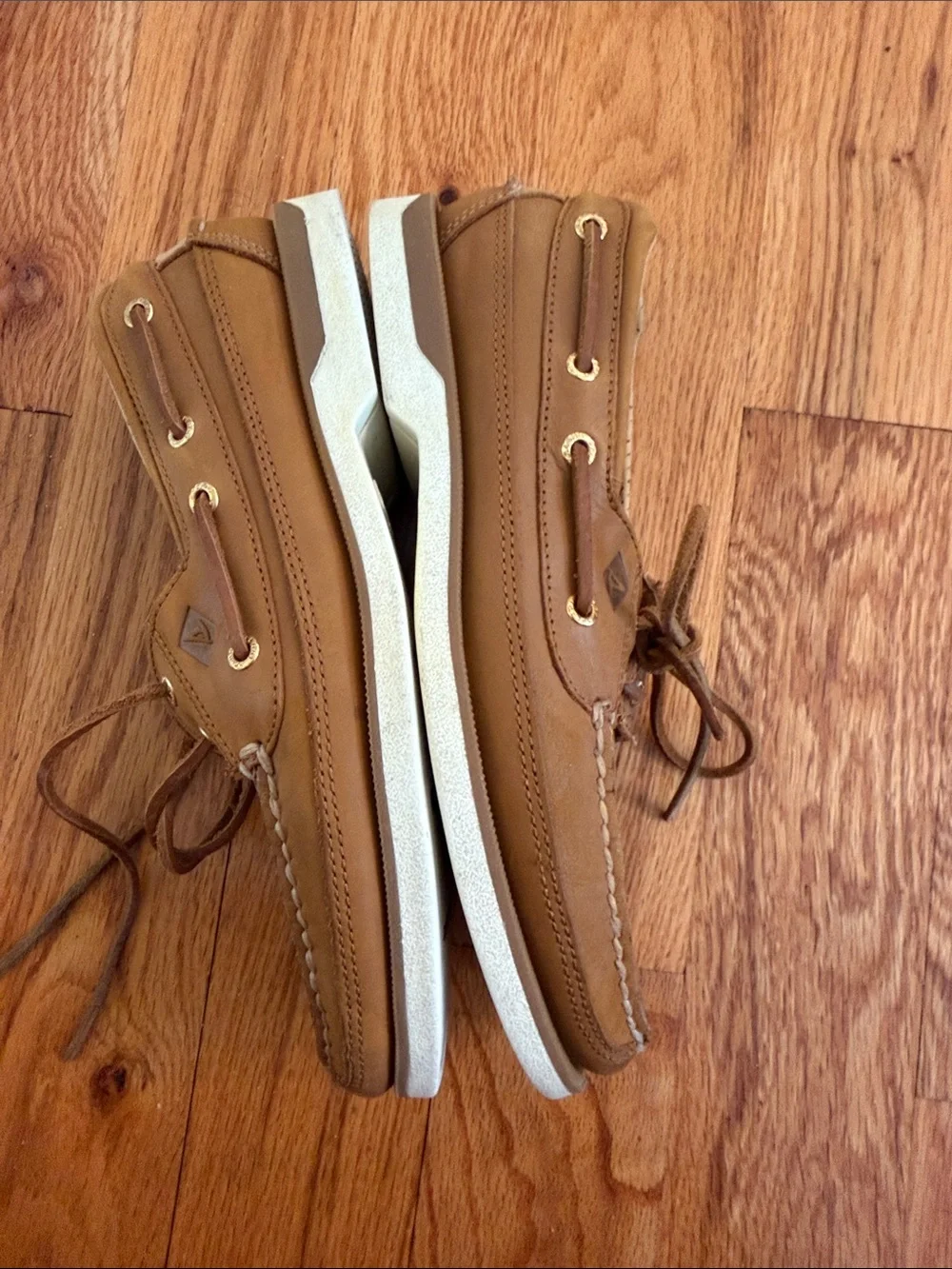 Sperry Gold Cup Tan Leather 2-Eye Boat Shoes